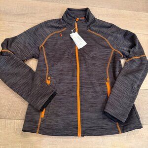 NORTH END SPORT WOMENS MEDIUM JACKET ORANGE GRAY NEW